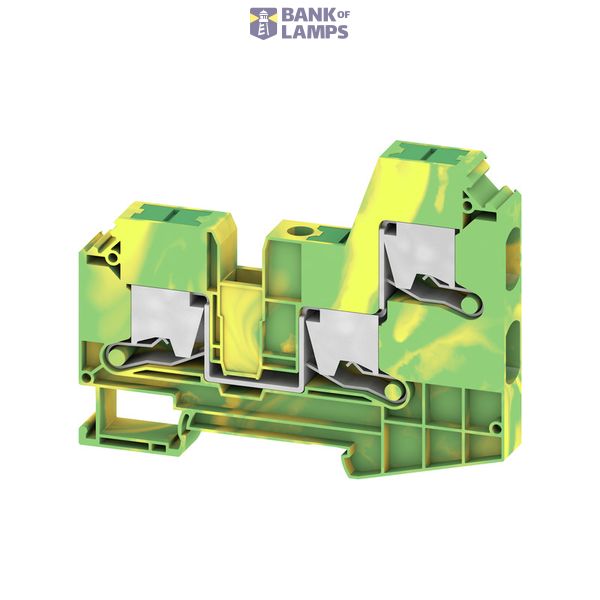 PE terminal, SNAP IN, Green/yellow, 10 mm², 1000 V, Number of connecti image 1