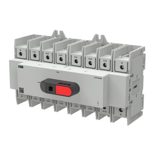OT125G3-8BS Load break switch OT+ 125 A, size 3, 8-pole, DIN mounting, image 1