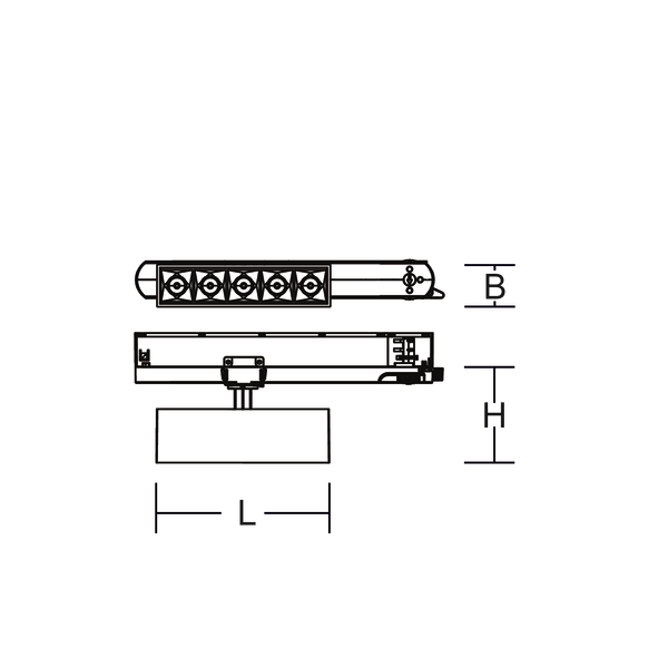 BeamLine Slim, 25 W, 2050 lm, 930, white, on/off Surface mounted proje image 4