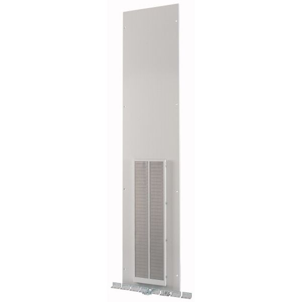 XTSZFFPV42-W425 Front plate (section high), ventilated, W=425mm, IP42, grey image 1