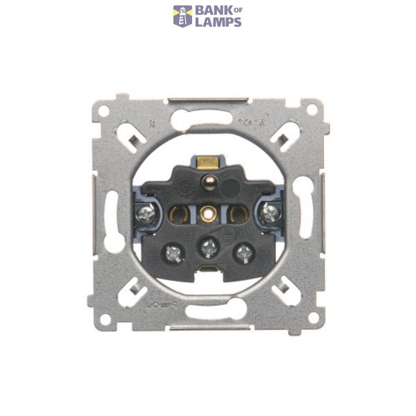 Single socket outlet with earthing, (Mechanism), 16A, 250V, Screw image 1