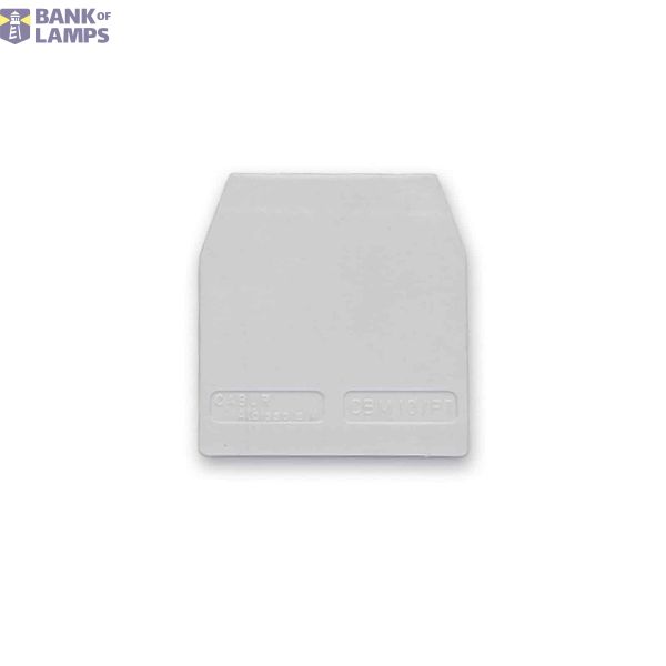 End plate for fuse holder, gray, image 1