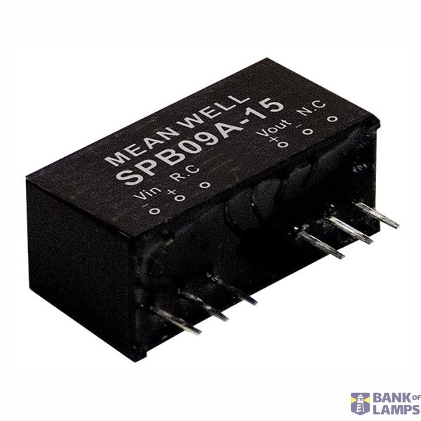 SPB09B-03 DC/DC converter 24:3.3V 2000mA 9W, MEAN WELL image 1