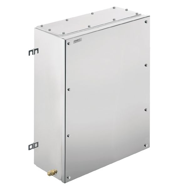 Klippon TB FS (Terminal Box - Fixing Screw), Empty enclosure, stainless steel enclosure, Height: 620 mm, Width: 450 mm, Depth: 200 mm, Material: Stainless steel 1.4404 (316L), electropolished, silver image 1