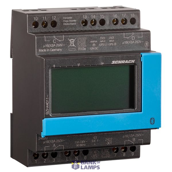 Digital 4-channel astronomical and annual timer, 4 units of module width. image 1