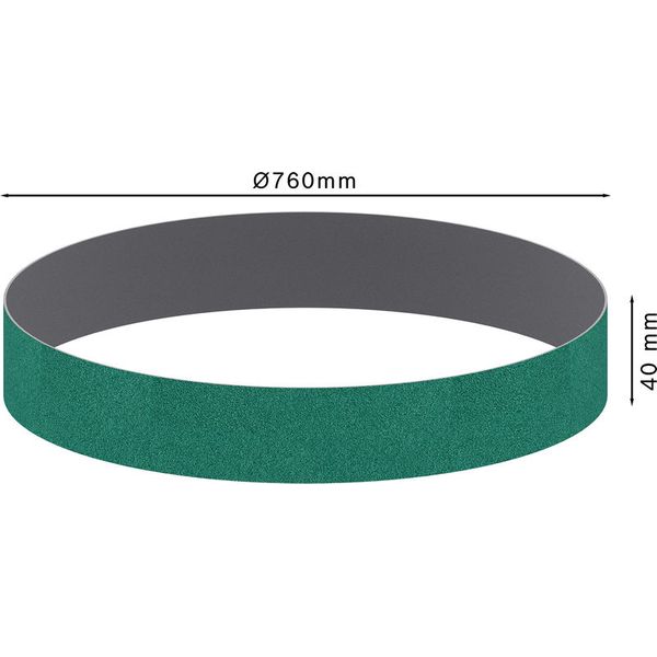 Y580 sanding belt 40 x 760 mm, 60 image 2