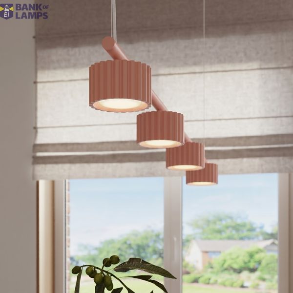 Chandelier AURA 4 peach Gx53 image 5