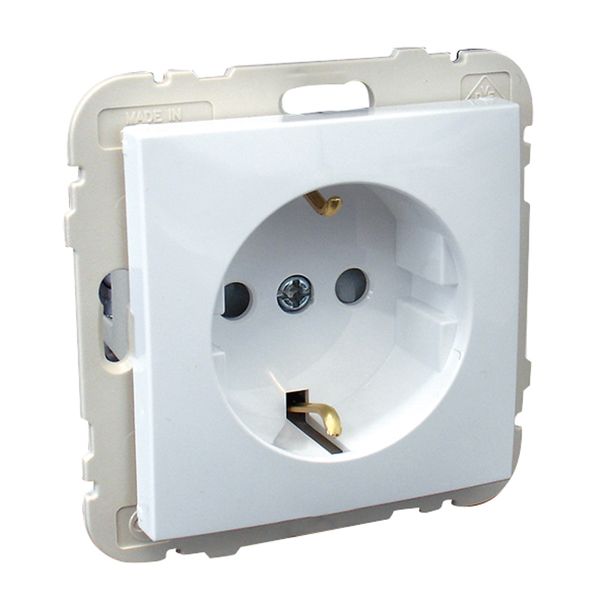 SAF EARTH SOCKET(SKO)W/SCREW TERM WH (100 UN) image 1