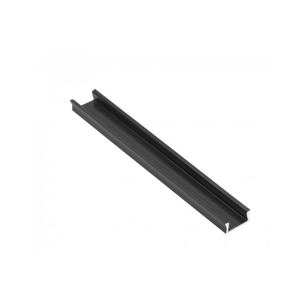 Profile GLAX MINI for LED strip, surface-mounted, 3 m, black image 1