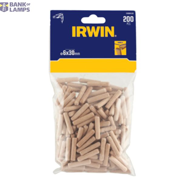 Wooden Dowels, 6x30mm, x200 image 1