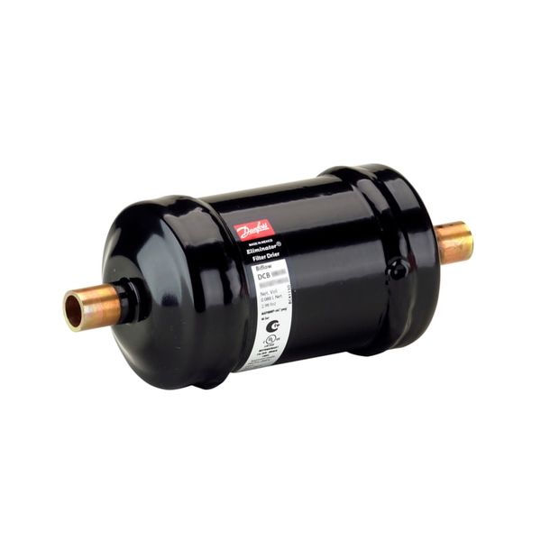 Hermetic bi-flow filter drier, DCB, 08 cu.in., Copper image 1
