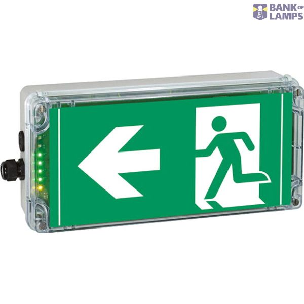 Ex-escape sign luminaires with integrated emergency lighting function EXIT 2 N for zone 2/22, Pictogram: DIN ISO 7010, Arrow: 9 Clock image 3