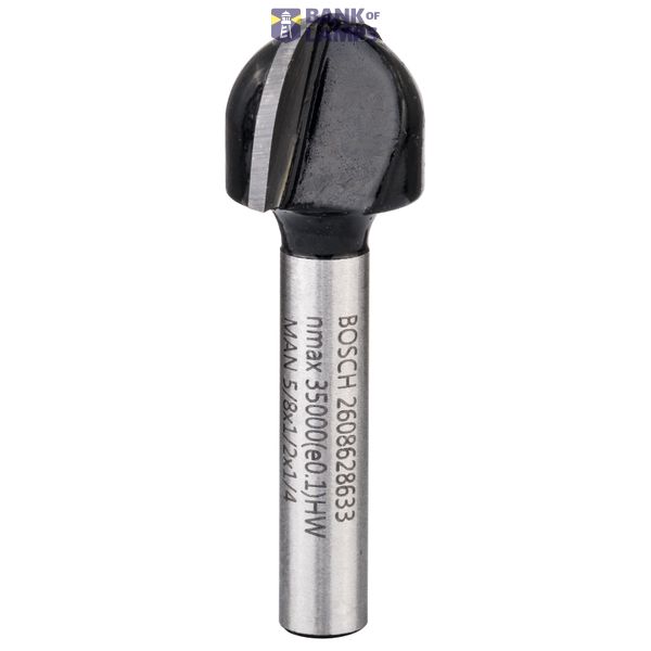 Core box bit, 1/4", R1 8 mm, D 15.9 mm, L 12.3 mm, G 45 mm image 1