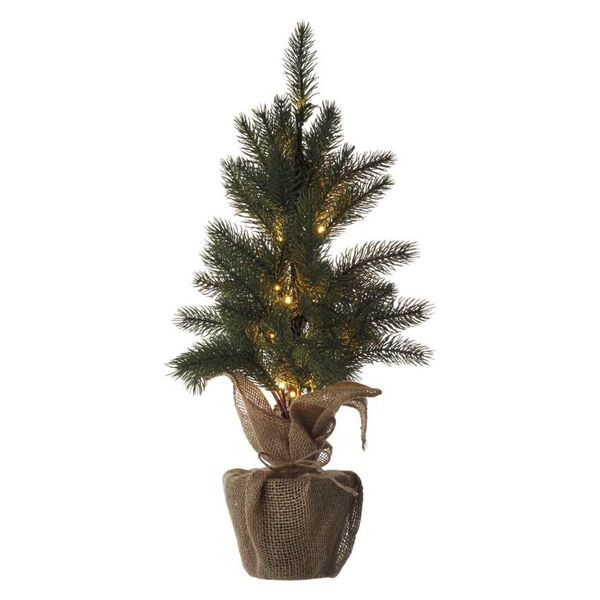 LED Christmas tree, 52 cm, 3x AA, indoor, warm white, timer image 1