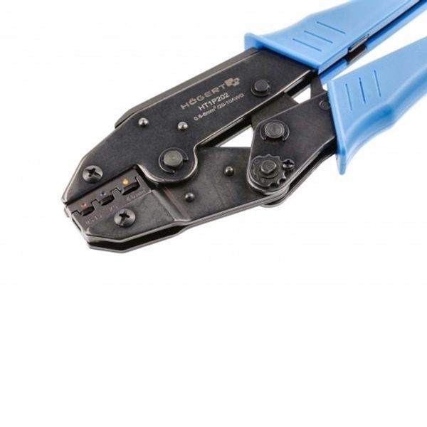 HOEGERT Coaxial connector terminal crimping pliers 1,0~4,5 mm2 image 1