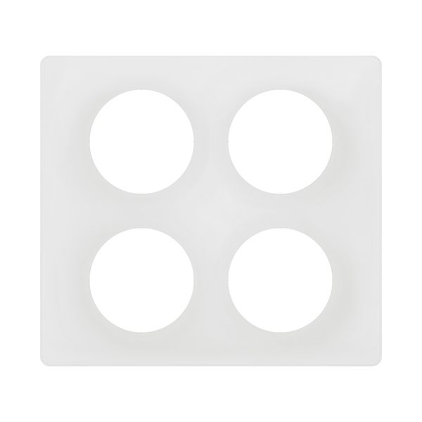 PLATE 2X2 GANG ENAMELLED WHITE image 4