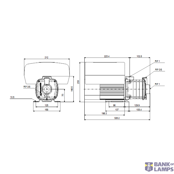 Horizontal multistage pump CME3-3 A-R-A-V-AQQV U-A-D-N 1x230V HR image 4