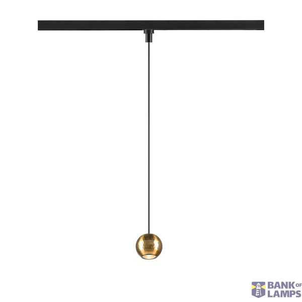 DYSKO, 1~ pendant light PHASE, 2700K, 36ø, bl/gold image 1