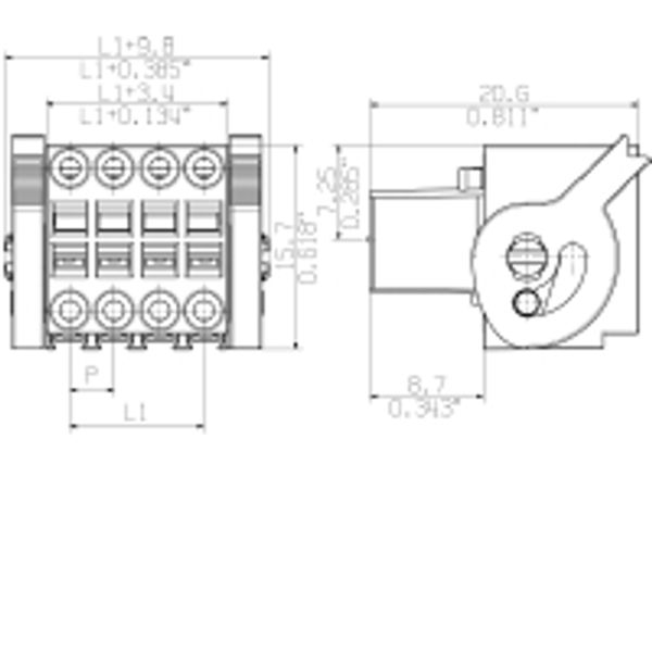 PCB plug-in connector, female plug, 3.50 mm, Number of poles: 36, 180°, Tension-clamp connection, Clamping range, max. : 1 mm², Box image 1
