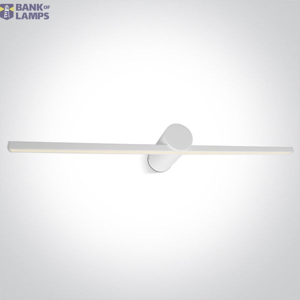 38114N/W/V WHITE BATHROOM / WALL LIGHT 14W CCTV IP44 230V image 1