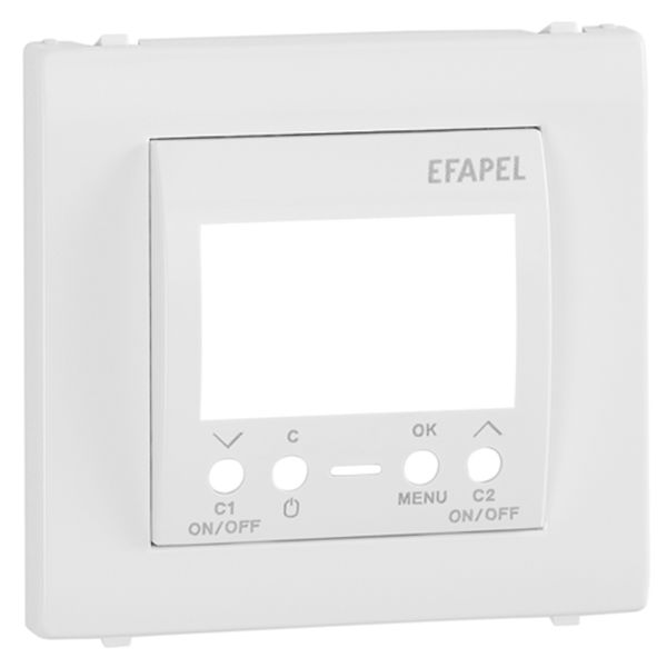 COV PLATE F/TWO CIRC DIG TIME SWITCH WHITE image 2