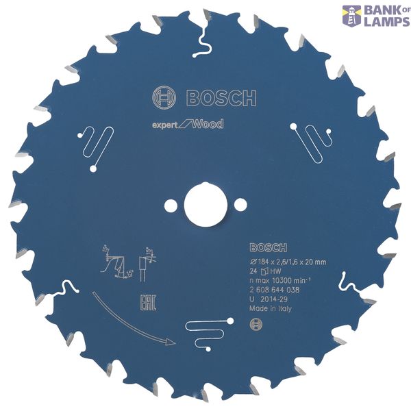 Circular saw blade Expert for Wood 184 x 20 x 2,6 mm, 24 image 1