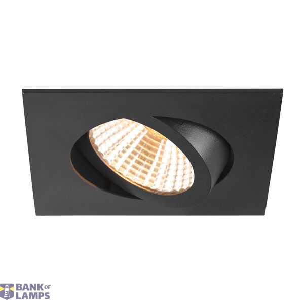 NEW TRIA® 68, recessed ceiling light, 3000K, 38°, IP 20, square, black image 1