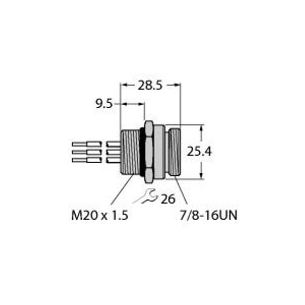 FOUNDATION fieldbus Flanschanschluss Flange   RSFV 49-0.3M/M20/C1117 image 1