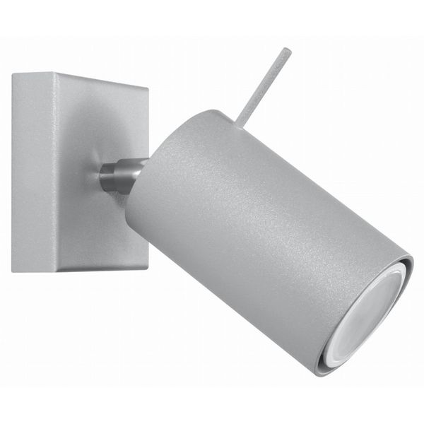 WALL LAMP RING 1 GREY GU10 1X40W IP20 image 1