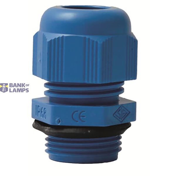 Cable Gland with slats ATEX EXE Polyamide 66 M50 Reductor Blue RAL 501 image 2