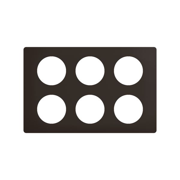 PLATE 2X3 GANG MAT BLACK image 10