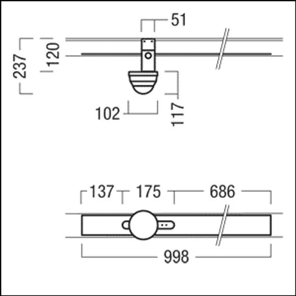 PST DIMLITE MASTER TRINOS L1000 WH - Motion sensor_x000D_
otion sensor image 2