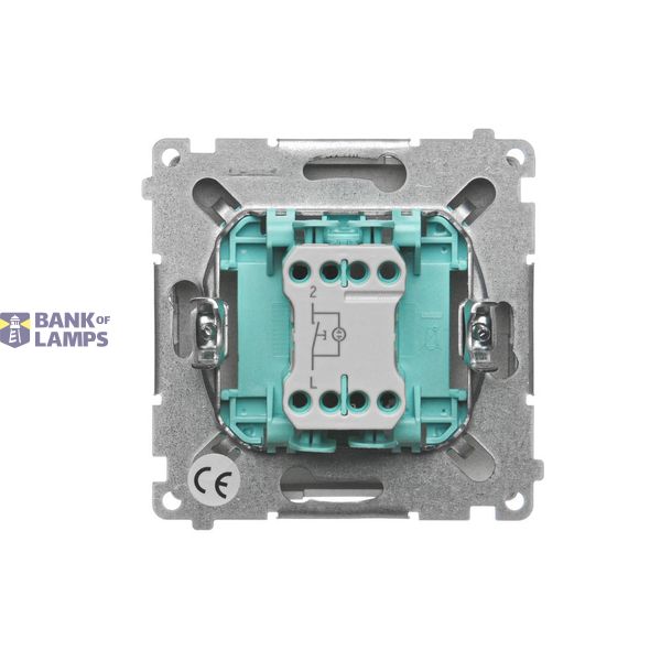 Double button for switches and push buttons, champagne matt image 1