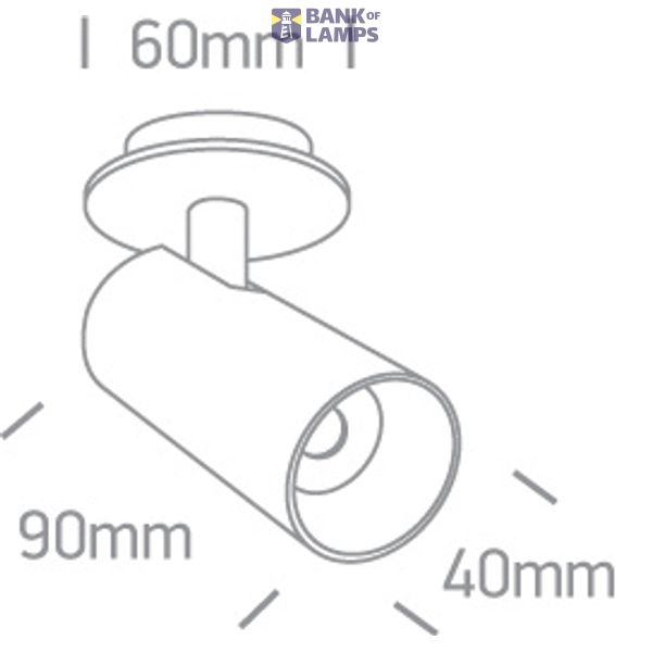 WHITE COB 6,5W CCTV 700mA ADJUSTABLE DARK LIGHT image 2
