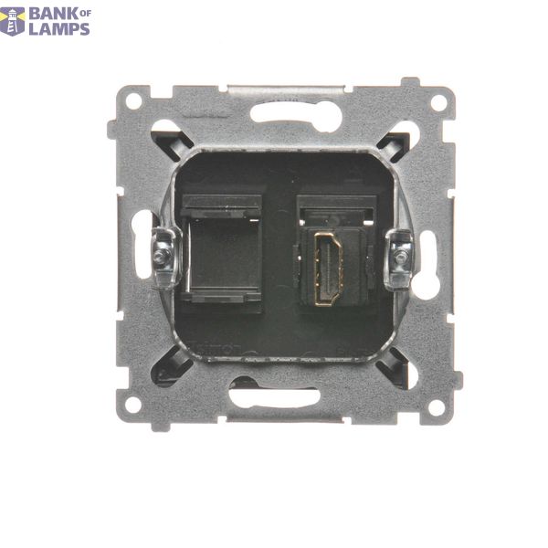 Double surface mouted corner box, cream white/electro white image 1