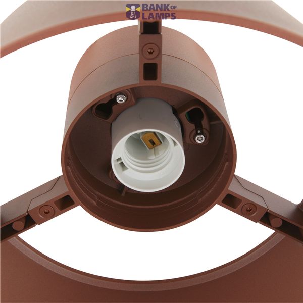 PHOTONI, ceiling-mounted light, conical, 1x max. 13W, E27, rust image 3