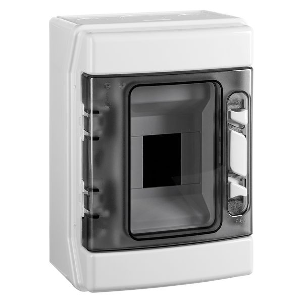 Distribution Board 1-row, 4MW, IP65, transparent door image 1