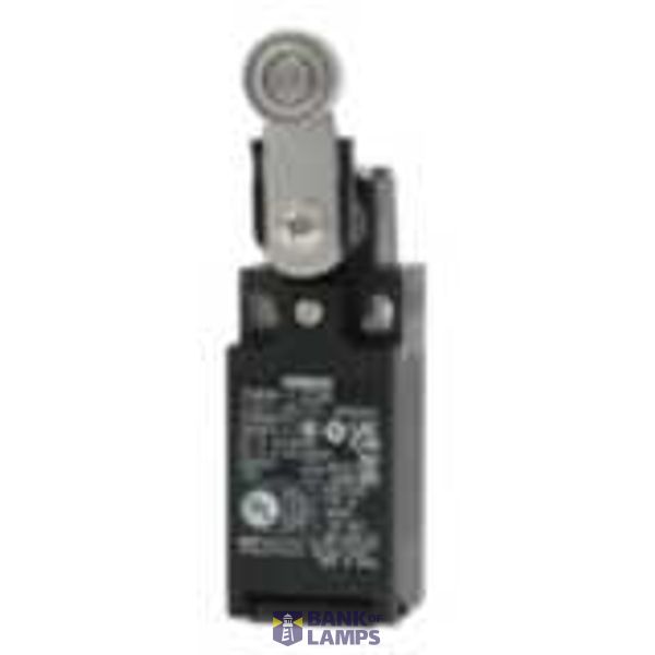 Limit switch, Roller lever (metal lever, bearing roller), 1NC/1NO (snap-action), 1NC/1NO (snap-action), M20 (1-conduit) D4N 0615G image 1