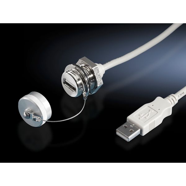 SZ Interface extension, with wallconnection, USB, L: 1000 mm image 2