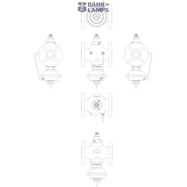 AVQMT, PN 25, DN 50, Flow rate [m³/h]: 0.80 - 14.00, Flange, Mounting version: Free image 1
