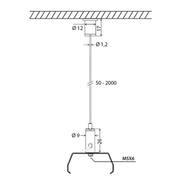 LED dustproof lamp Indus 1500, 22/43 W, max 6450lm, 4000K, IP66 image 1