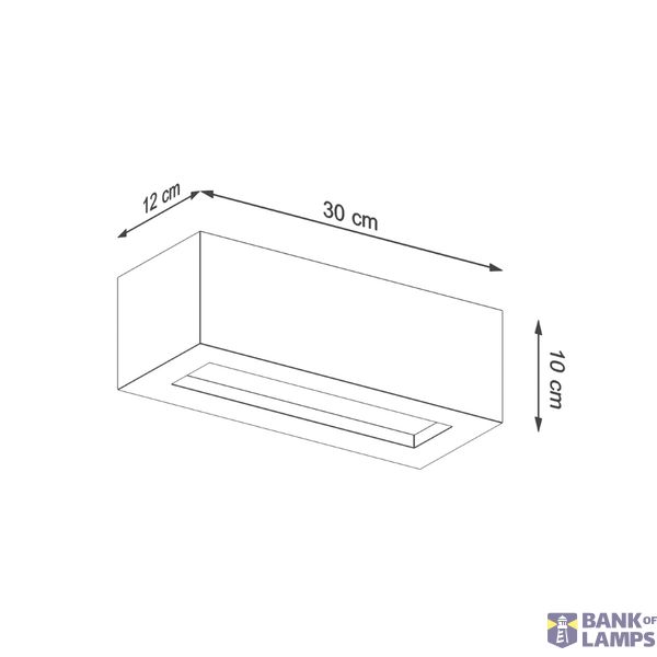 WALL LAMP VEGA 30 CONCRETE E27 1X60W IP20 image 6