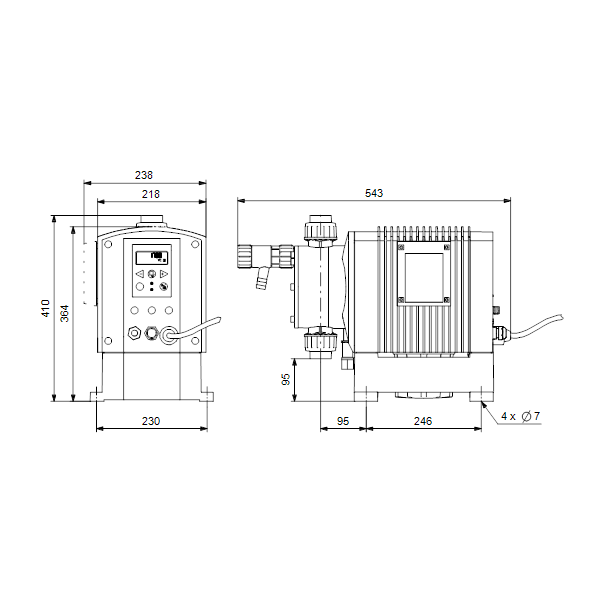 Dosing pump DME 375-10 AR-PP/V/G-F-31A2A2F image 2