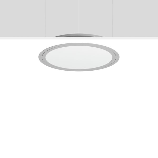 TRIONA round, 48 W, 4900 lm, 840, silver, DALI Recessed ceiling lumina image 2