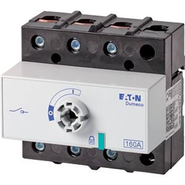 DMM-160/3-SK Switch-disconnector, DMM, 160 A, 3 pole, Stop Function optional, Without rotary handle and drive shaft image 2