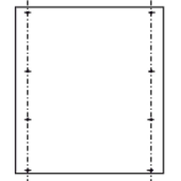 Mounting plate, DisP, self-extinguishing plastic, for ZAL177, 850 x 75 image 1