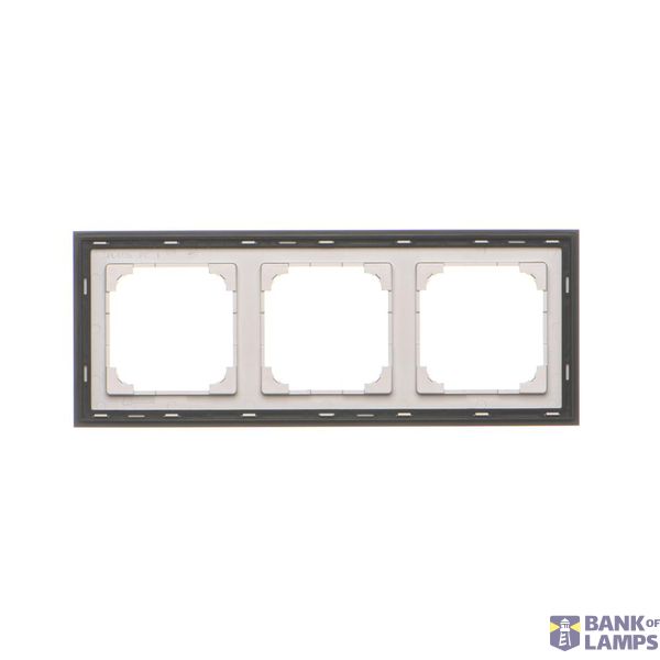 Triple frame, glass, black pearl image 1