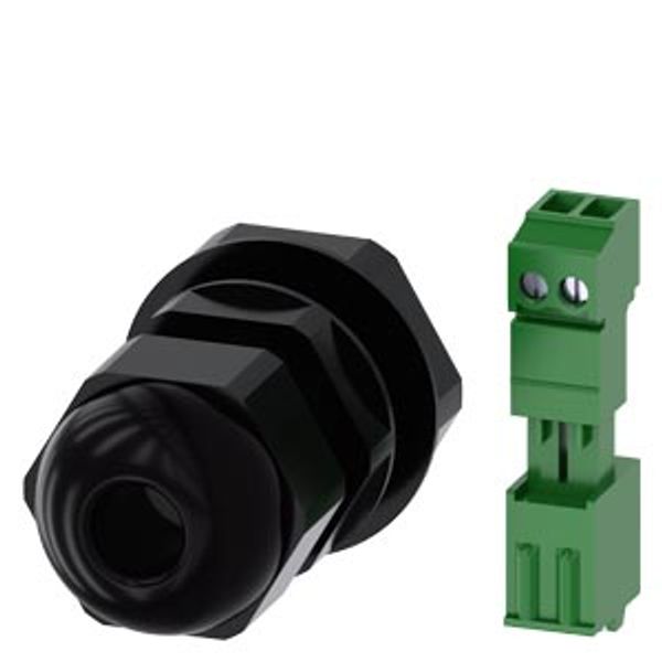 Metric M25 cable gland for AS-i, for enclosure with 4-6 command points image 1