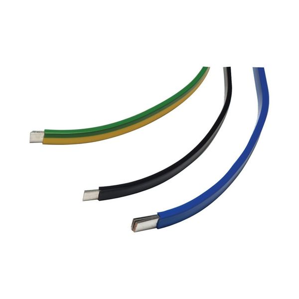 Copper strip, tinned, 100A, 3x9x0.8mm, green/yellow image 3