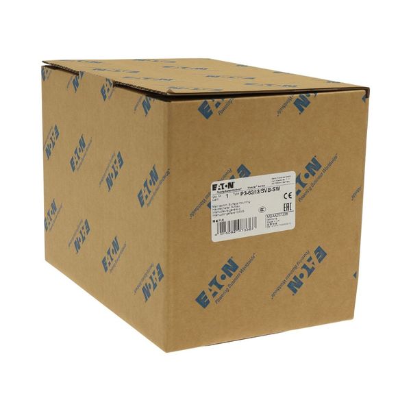P3-63/I3/SVB-SW On-Off switch, P3, 63 A, surface mounting, 3 pole, STOP function, With image 35